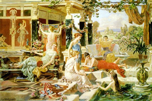 Bagno romano giovani - romano, donne